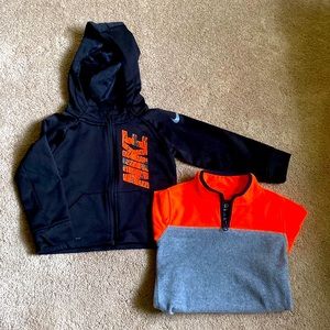 2T Boys Nike jacket/OshKosh orange pullover.